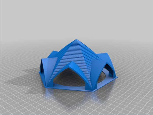 六 扇 门 拱形 屋顶 房子 建筑 3d模型设计 3d打印模型 建筑结构模型