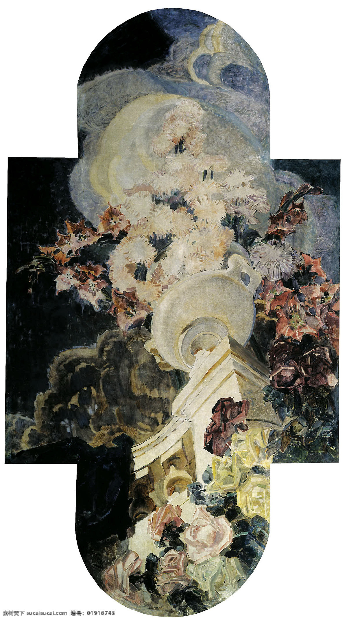 弗鲁贝尔 菊花 俄罗斯 油画 艺术世界 新艺术风格 花卉 绘画 俄罗斯绘画 绘画书法 文化艺术