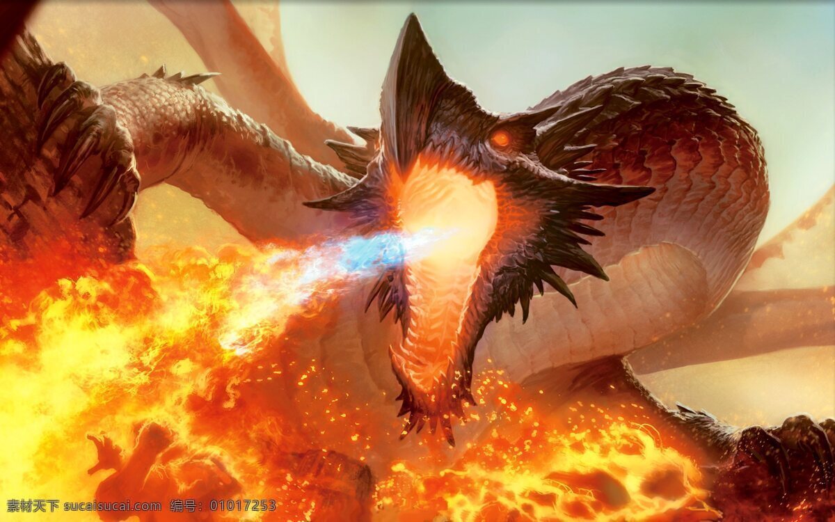 喷火龙 火焰 龙 翅膀 手绘 艺术 绘画 dragon 高清壁纸 动漫动画