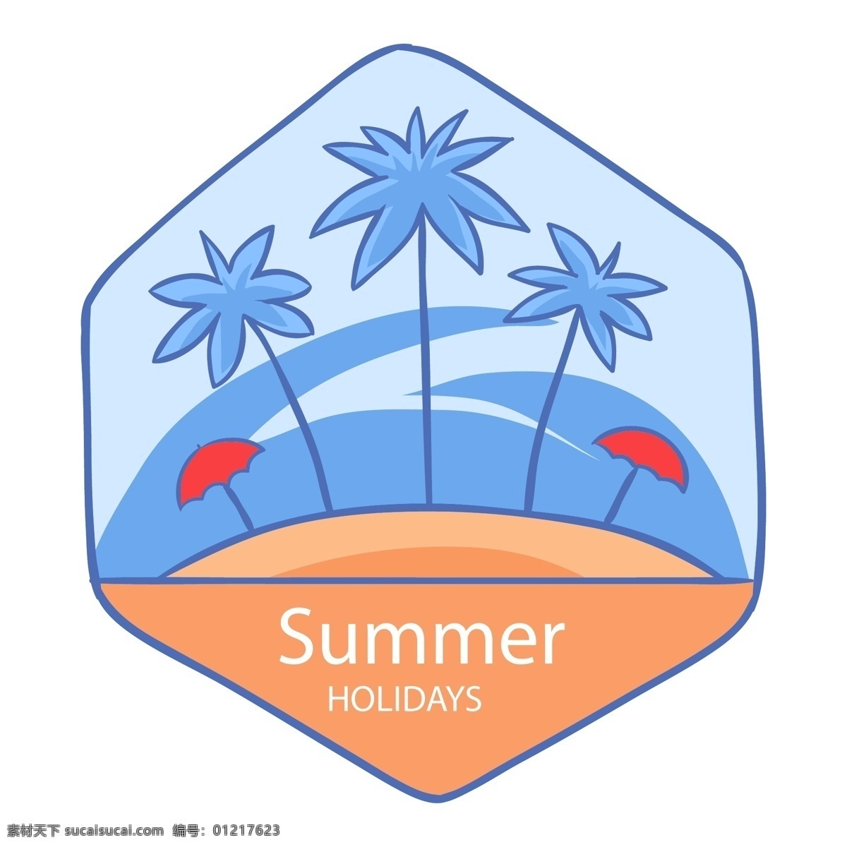 夏季 度假 标签 矢量图 夏天 假期 summer 椰子 椰树 矢量 夏季标签 度假标签