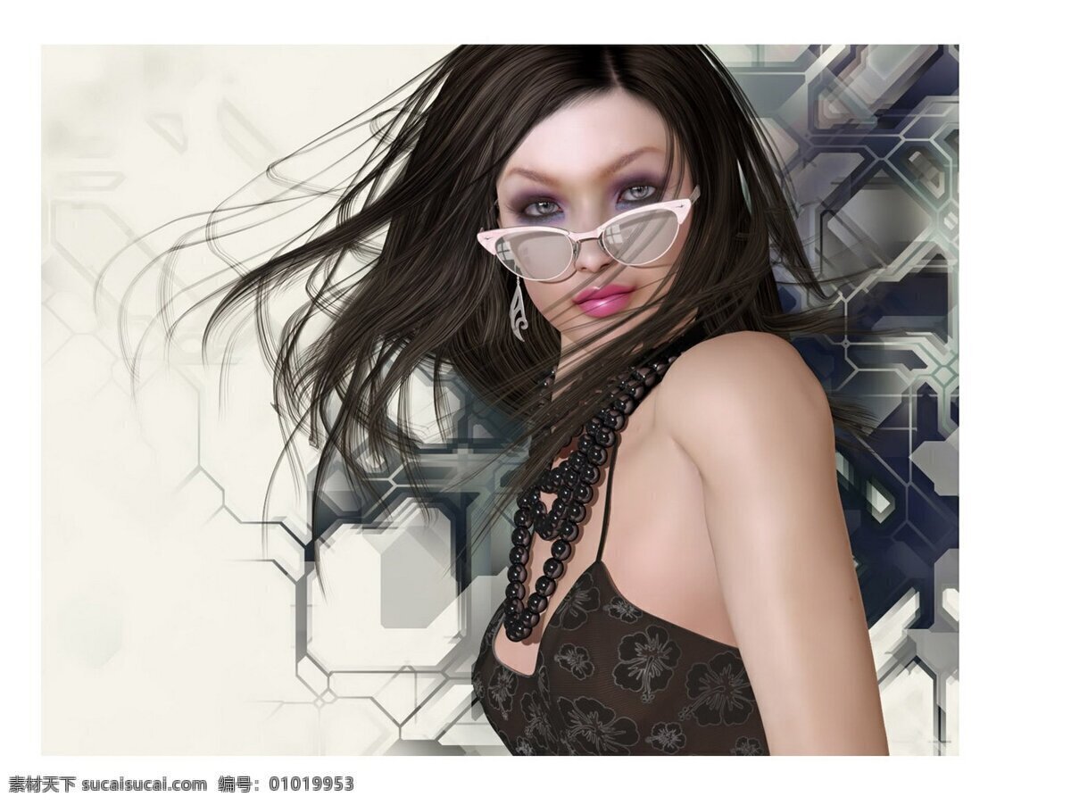 壁纸 插画 动漫动画 动漫人物 高清壁纸 绘画 美女 美女壁纸 手绘 设计素材 模板下载 手绘美女 眼镜 艺术 板绘美女 插画集