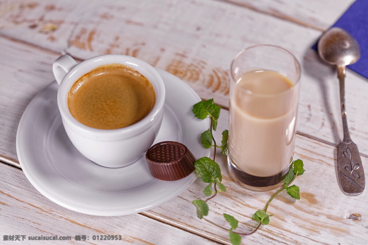 唯美 咖啡 奶茶 高清 香醇 提神 美味