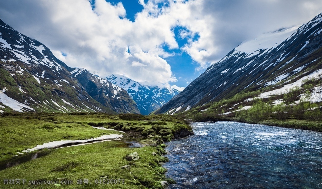 蓝色溪流 自然 自然风景 美丽风景 国外风景 风景 蓝色 溪流 雪山 旅游摄影 国外旅游