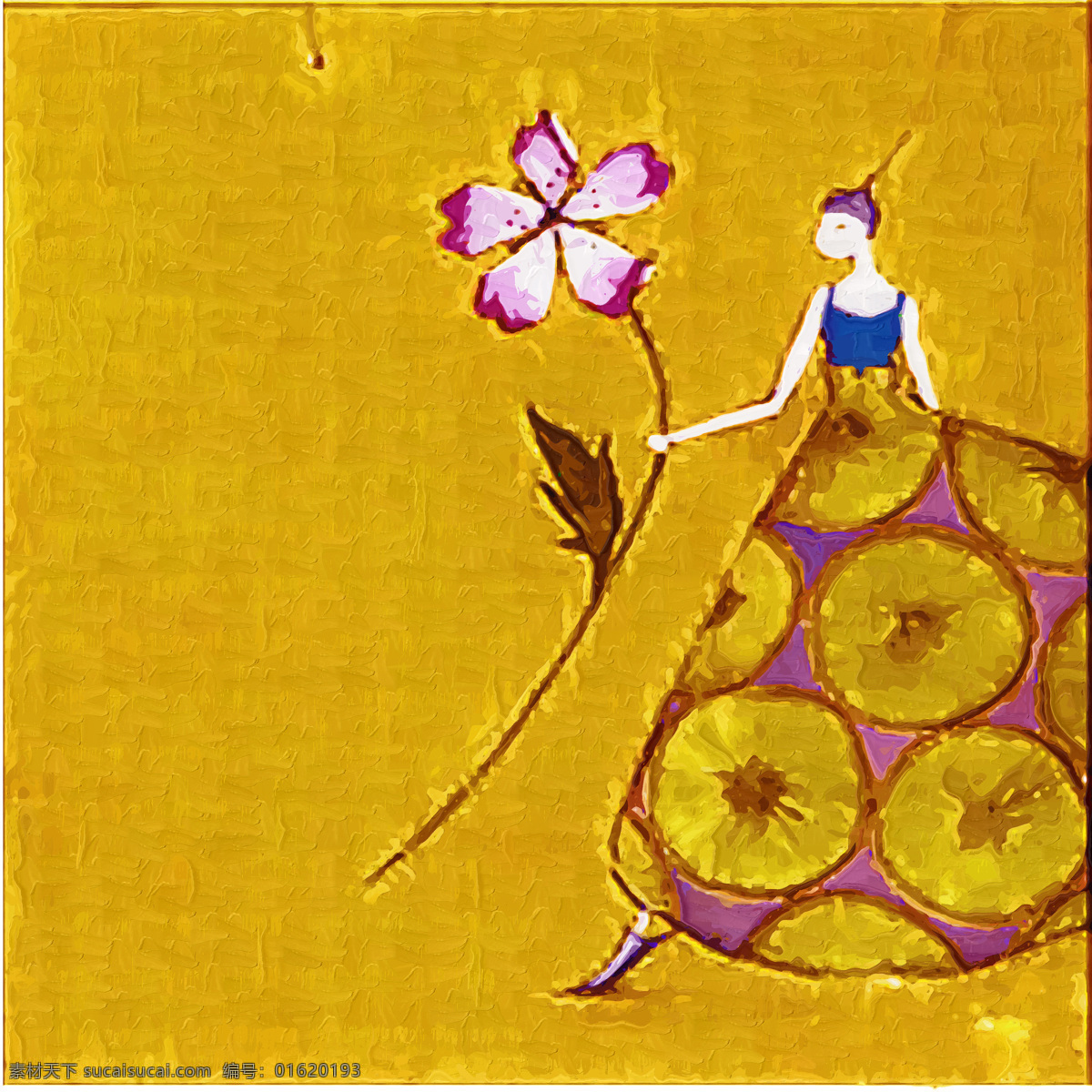 抽象 人物 无 框 画 无框画 装饰画 绘画艺术 油画 抽象人物 书画文字 文化艺术 黄色