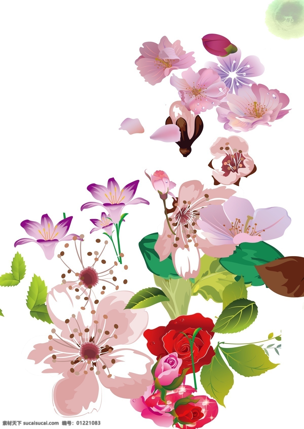 花卉 分层 psd分层 传统素材 花朵 花卉分层 模板下载 装饰花 广告素材花草 精品鲜花 白色