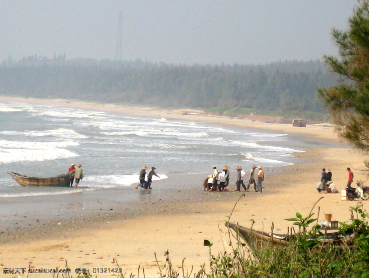 船只 海边 海浪 海滩 浪花 绿草 绿树 摄影图库 自然 海景 自然海景海滩 自然海景 海沙 渔夫 自然景观 自然风景 psd源文件