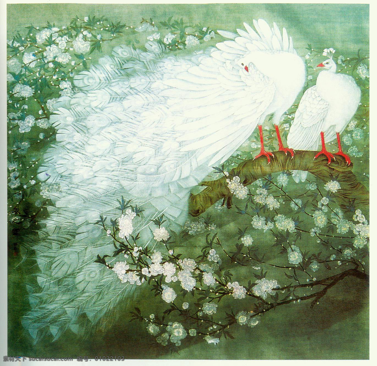 春之灵 孔雀 李维红 绘画书法 文化艺术