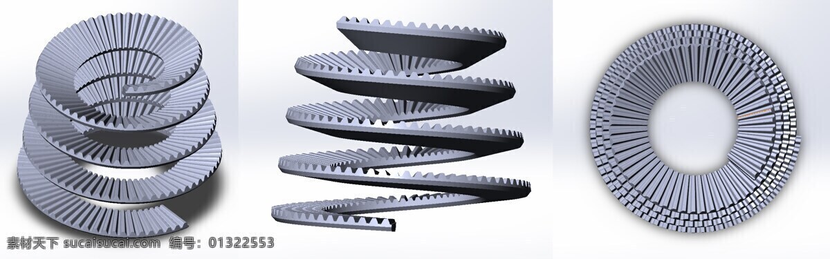 zupcanica 全 视图 konusna 螺旋 锥齿轮 spiralno 齿轮 3d模型素材 电器模型