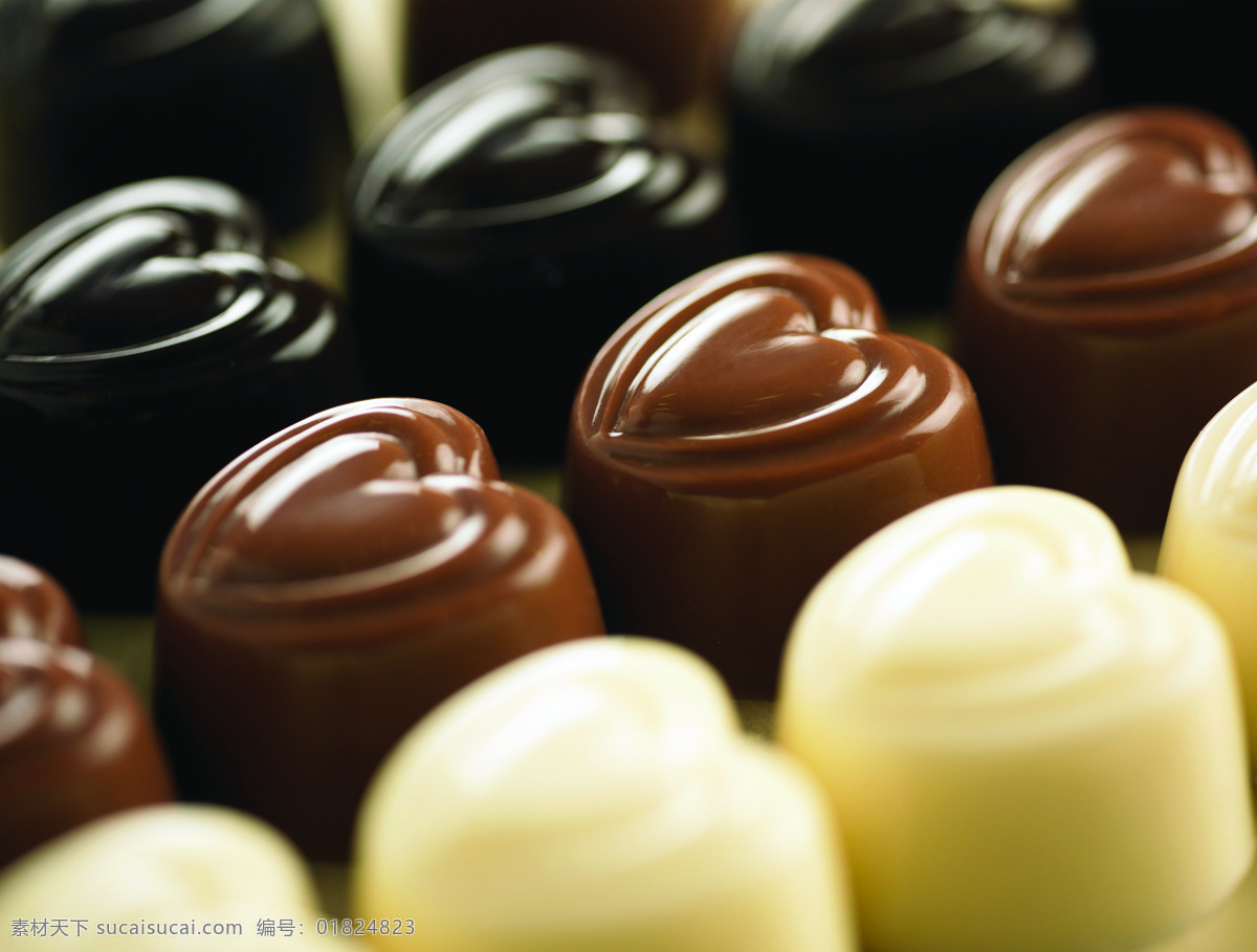心 型 巧克力 糖果 餐饮美食 摄影图库 心型 矢量图 其他矢量图