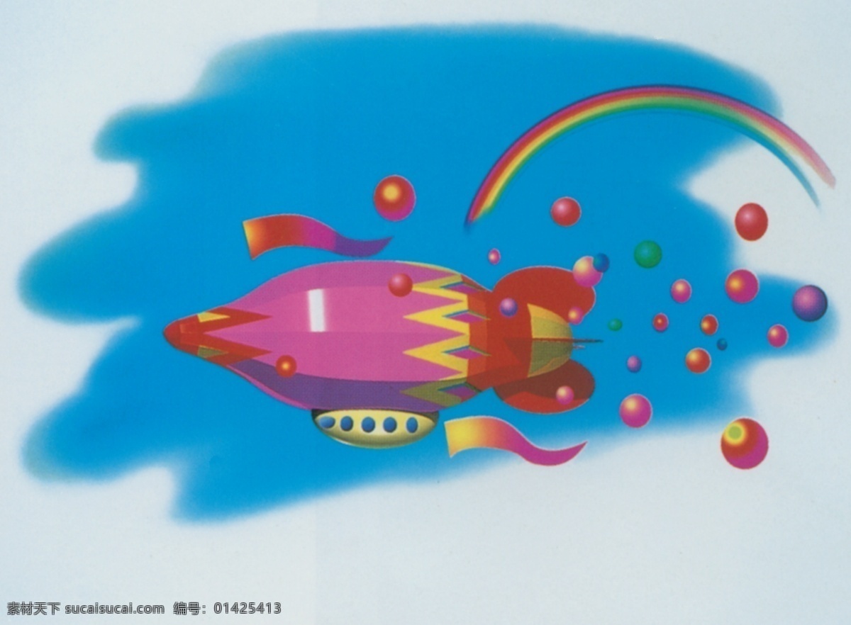 彩虹 插画 动漫插画 儿童画 绘画书法 火箭 未来 动漫 设计素材 模板下载 文化艺术 插画集