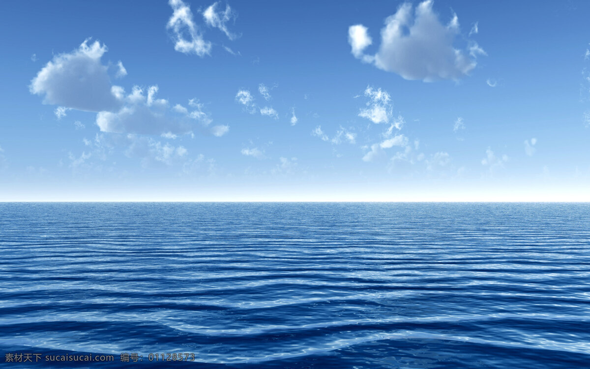 海水 水 天空 白云 海洋 蓝色 水波 云彩 阳光 白天 波浪纹