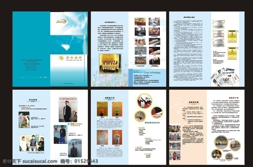 爱民减肥画册 减肥 瘦身 男女减肥 减肥特训营 健康减肥 矢量文件 画册设计 矢量
