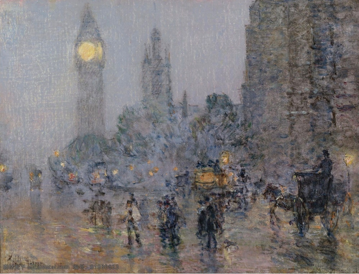 大师 画家 风景画 静物 油画 建筑 装饰画 ben big nocturne hassam childe frederick 人物 高清 西方 国外 现代 家居装饰素材