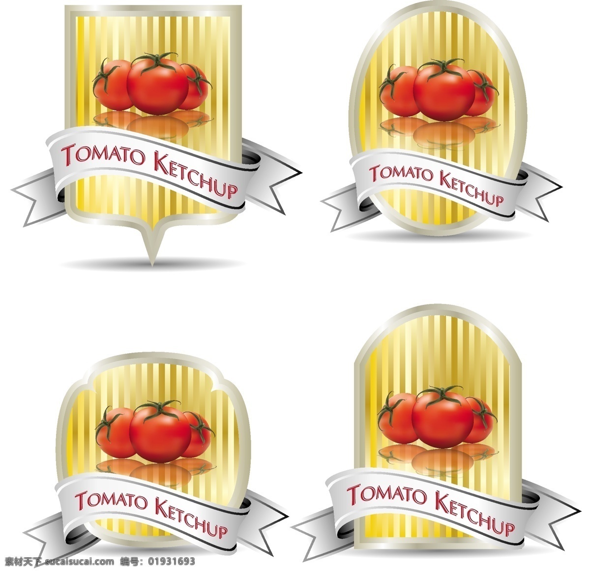 番茄酱 标签 矢量 番茄 矢量食物 矢量图 其他矢量图