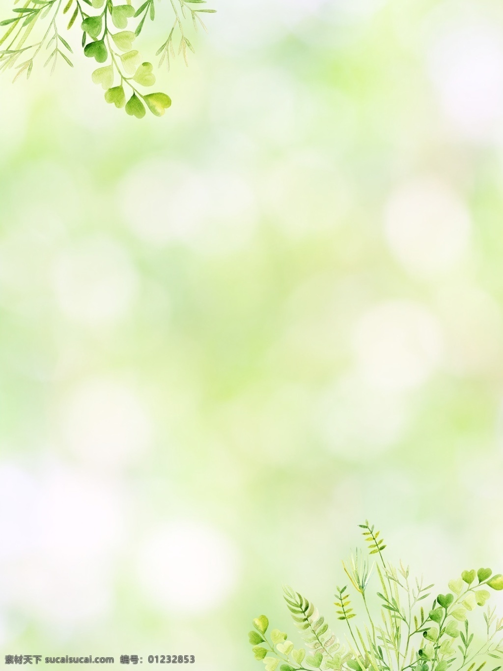 小 清新 绿色 绿叶 背景 海报 叶子 唯美 女装 广告 小清新 夏季 植物 简约 淘宝 闪光