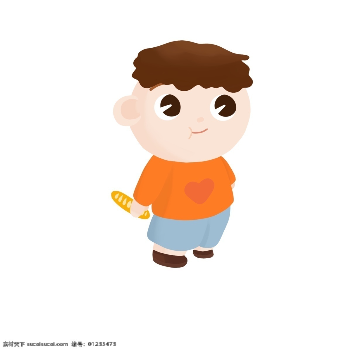 可爱 小学生 卡通 形象 校园风 小清新 男生 男孩