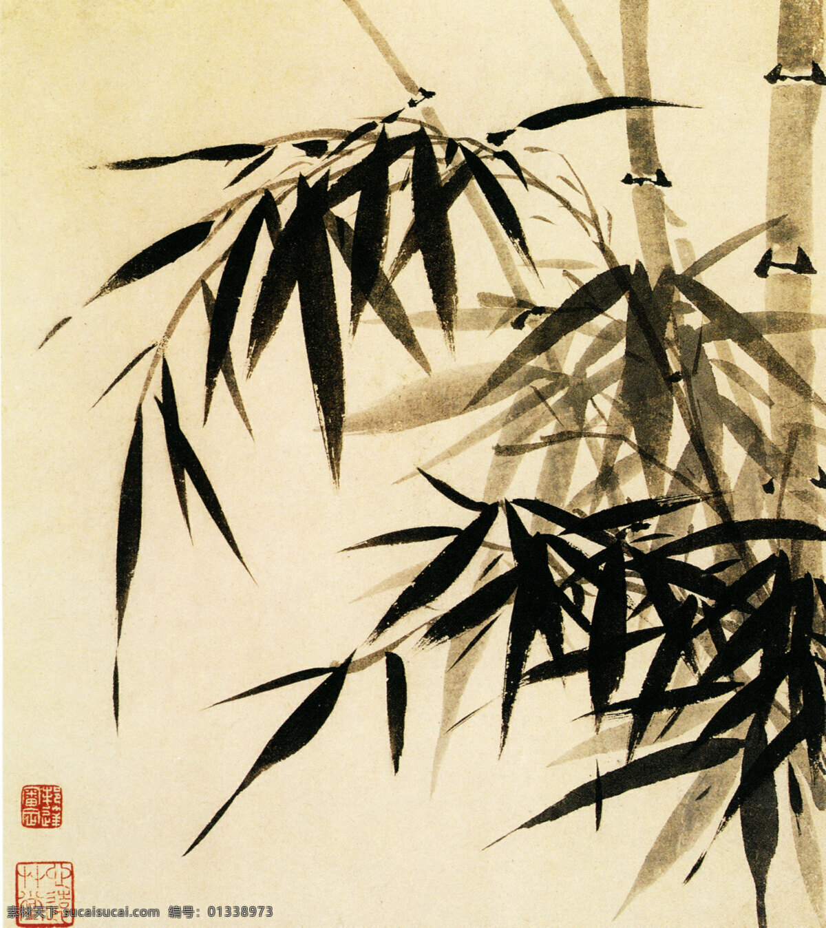 中国画 国画 水墨画 水墨竹 竹子 水彩画 工笔画 水墨竹子 写意 中国风 文化艺术 绘画书法