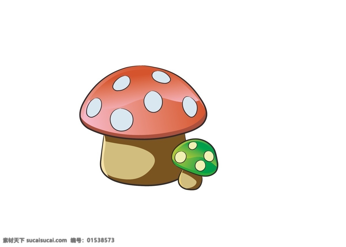 手绘 装饰 图案 蘑菇 卡通