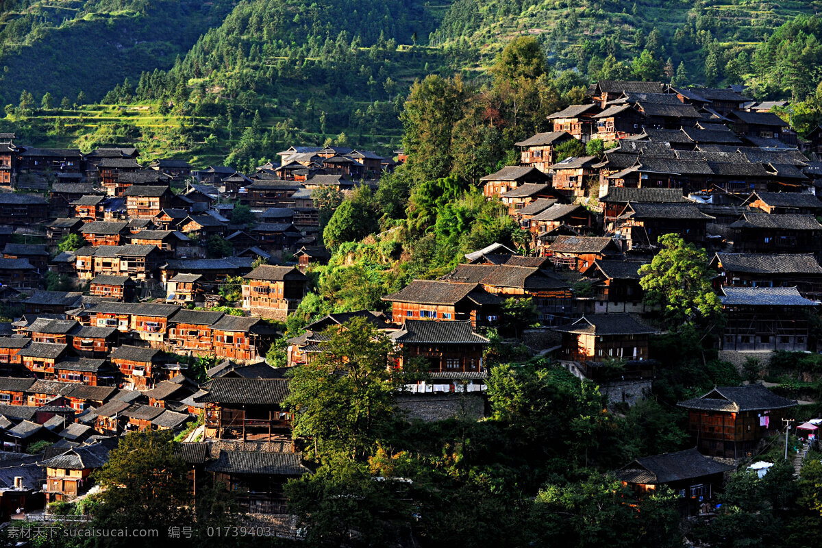西江千户苗寨 凯里风景区 贵州风景区 苗寨 古寨 古镇 综合摄影 旅游摄影 人文景观 国内旅游