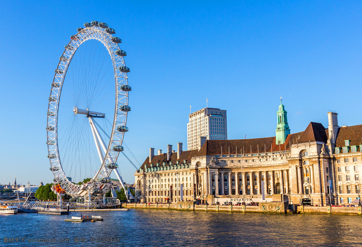 伦敦眼 英国 伦敦 摩天轮 蓝天 房子 建筑 城市 古堡 著名建筑 世界著名建筑 美丽城市 现代城市 旅游摄影 国外旅游