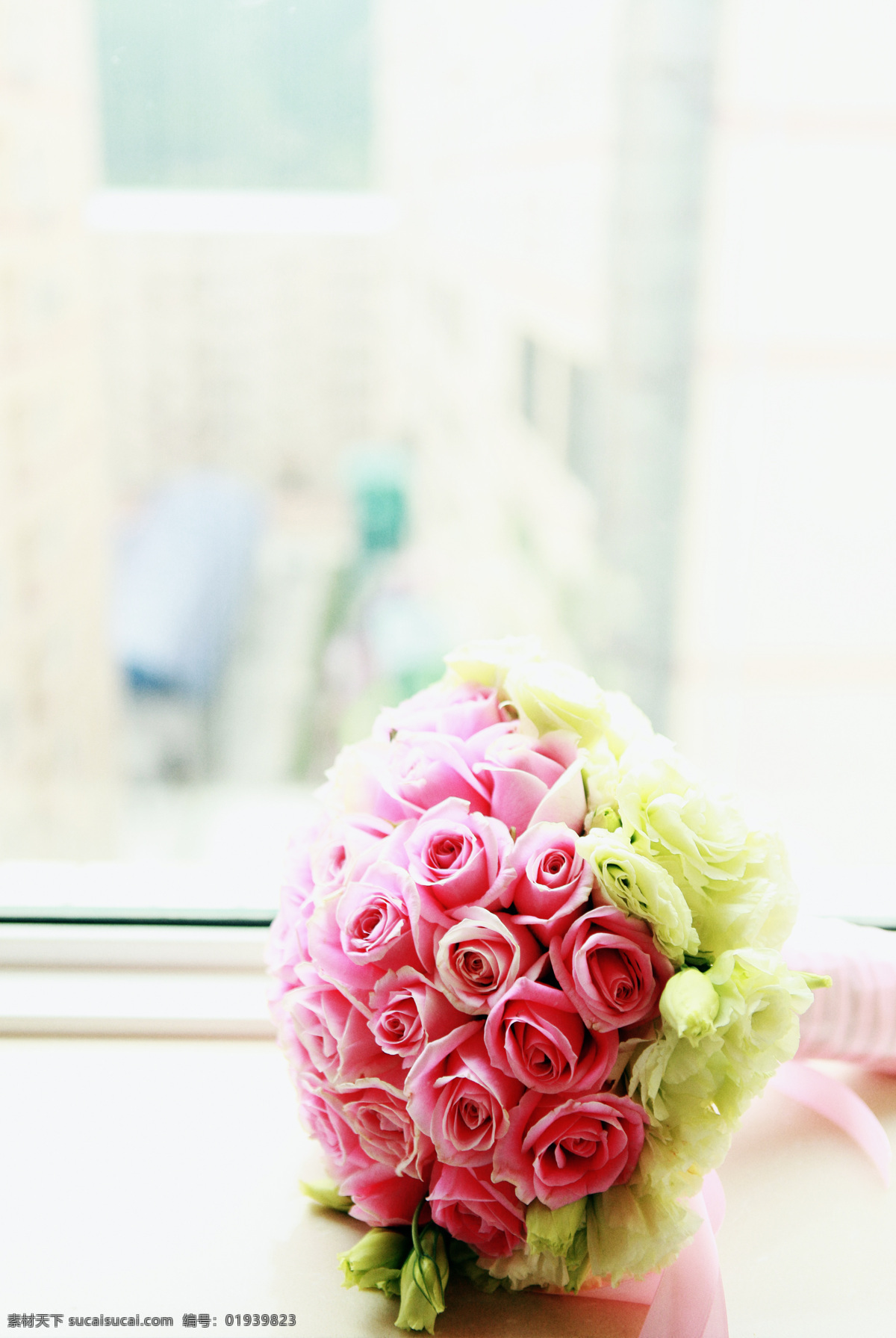 新娘手捧花 花朵 捧花 玫瑰 粉红 花草 生物世界