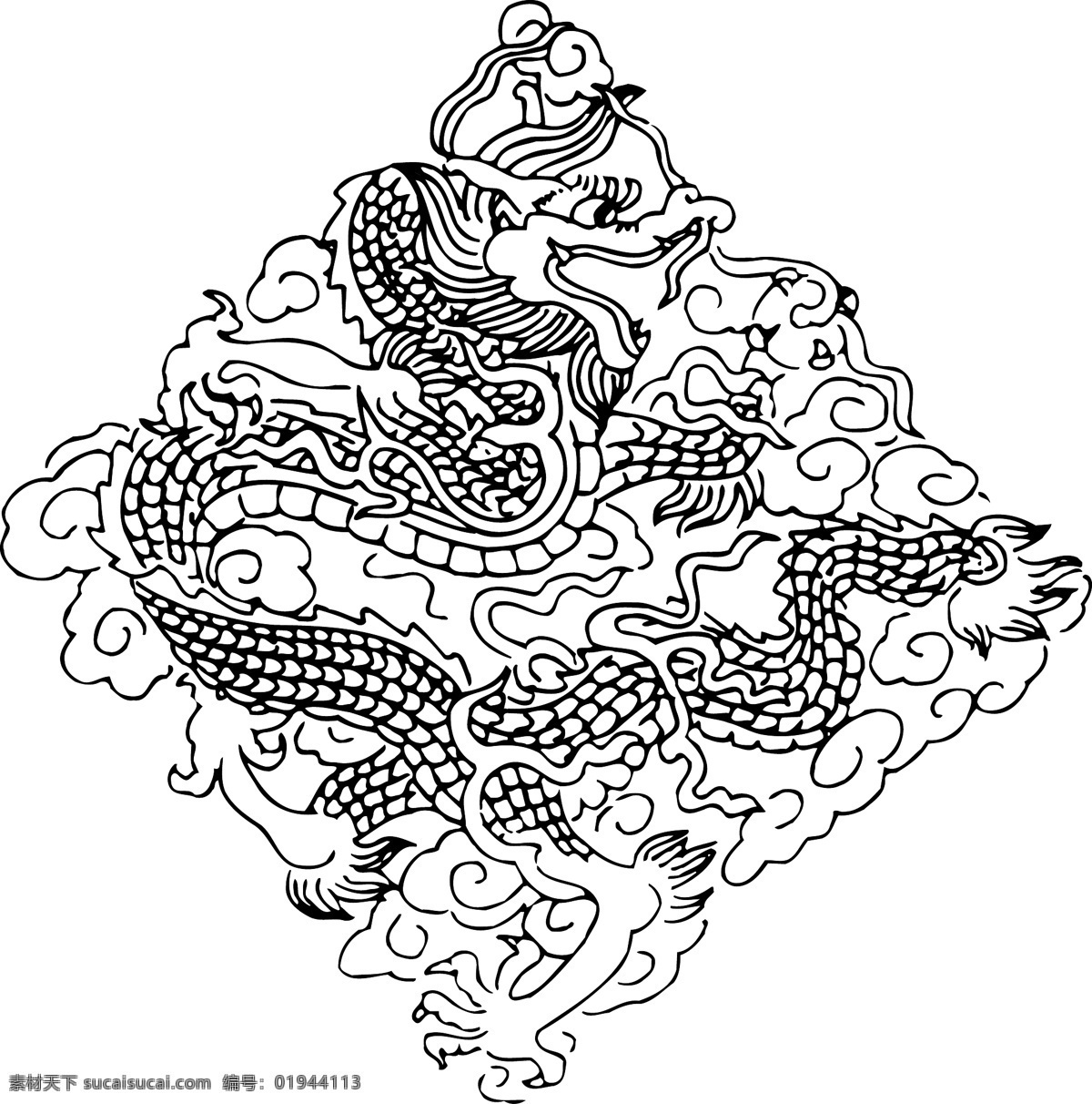 龙 彩龙 矢量龙 中国龙 龙纹 文化艺术 传统文化 龙年 龙纹素材 广告