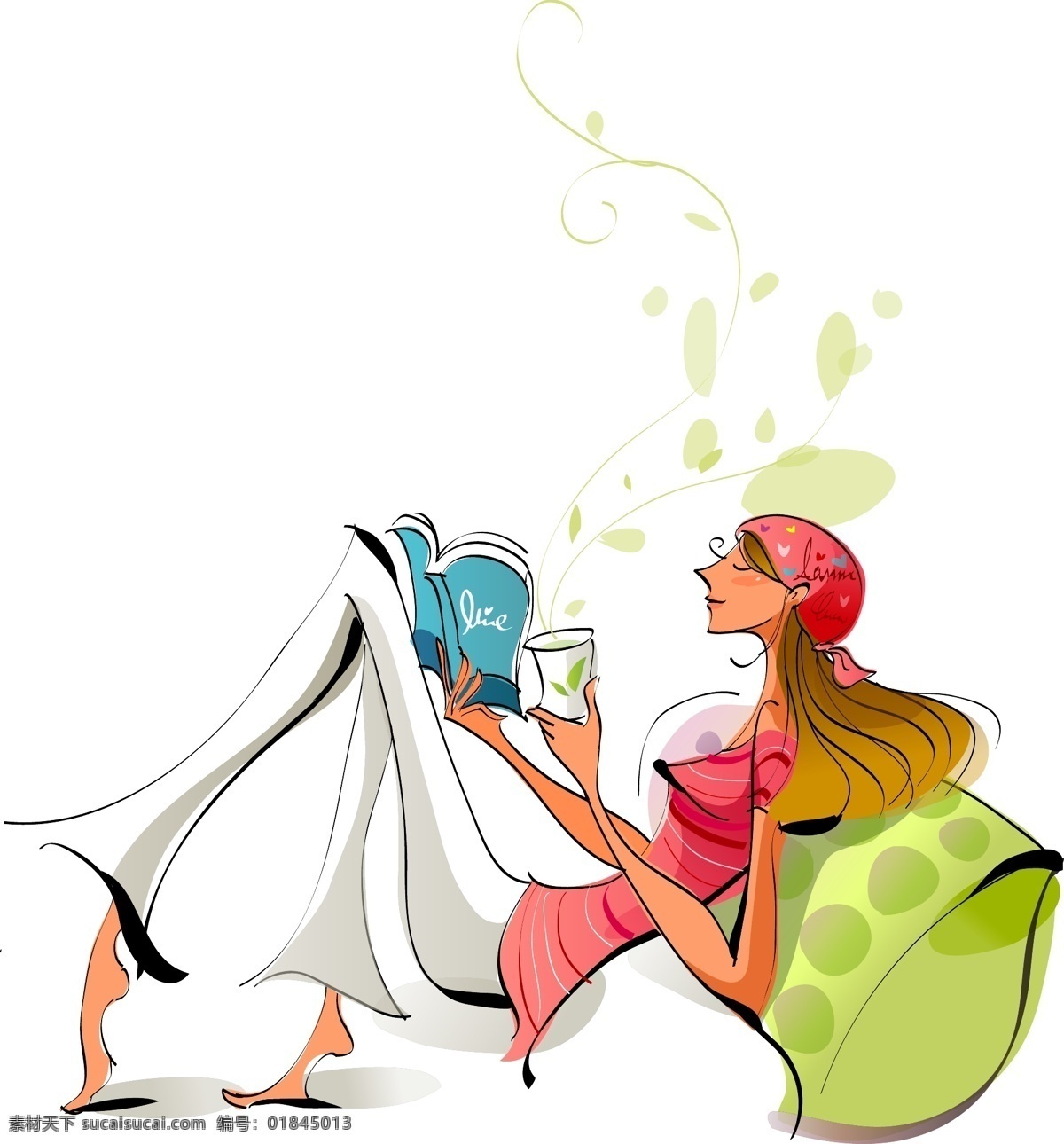 韩国 矢量 美女 插画 噶 棵 琅 寤 克 夭 插画集