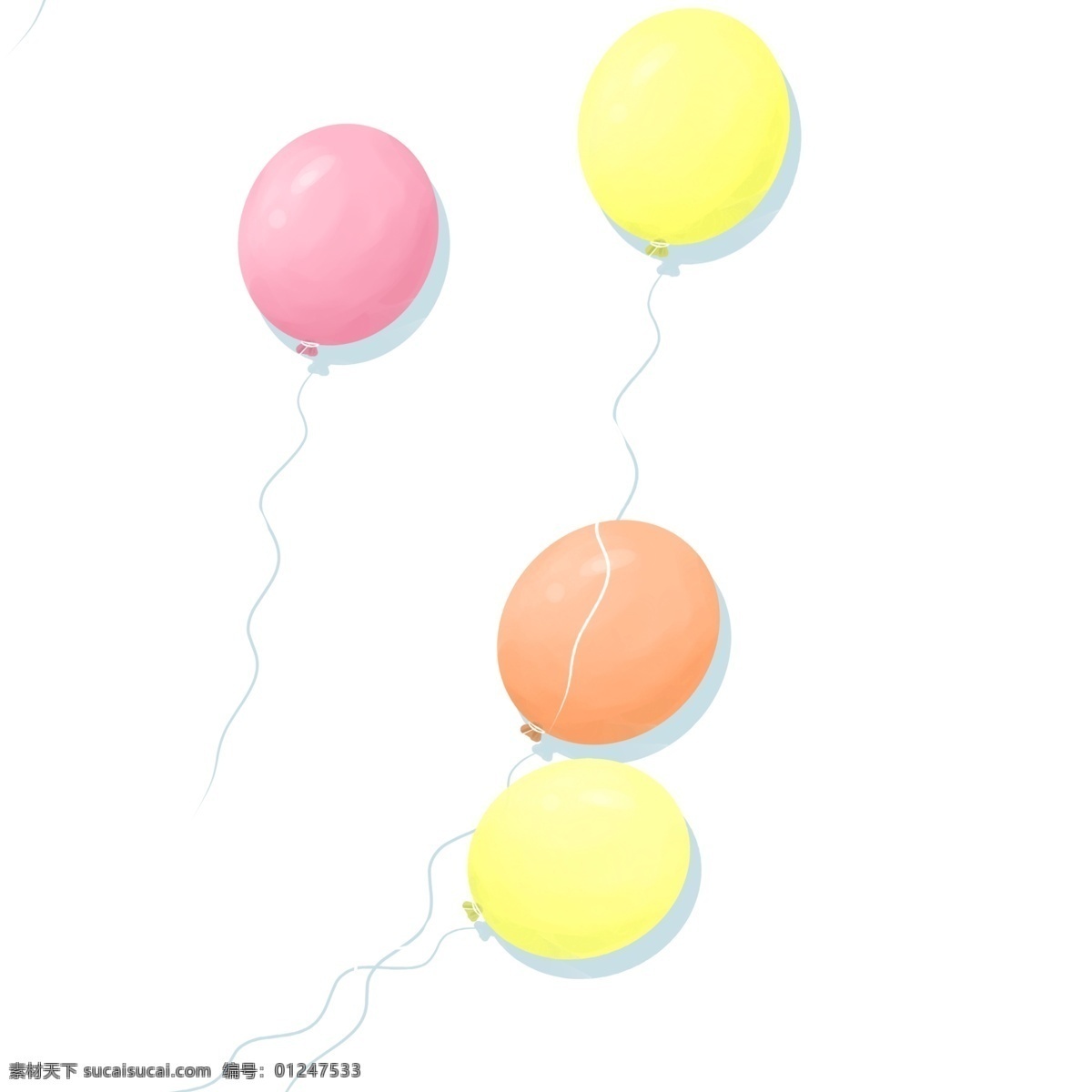 节日 喜庆 气球 卡通 透明 节日元素 手绘素材 可爱 喜庆气球