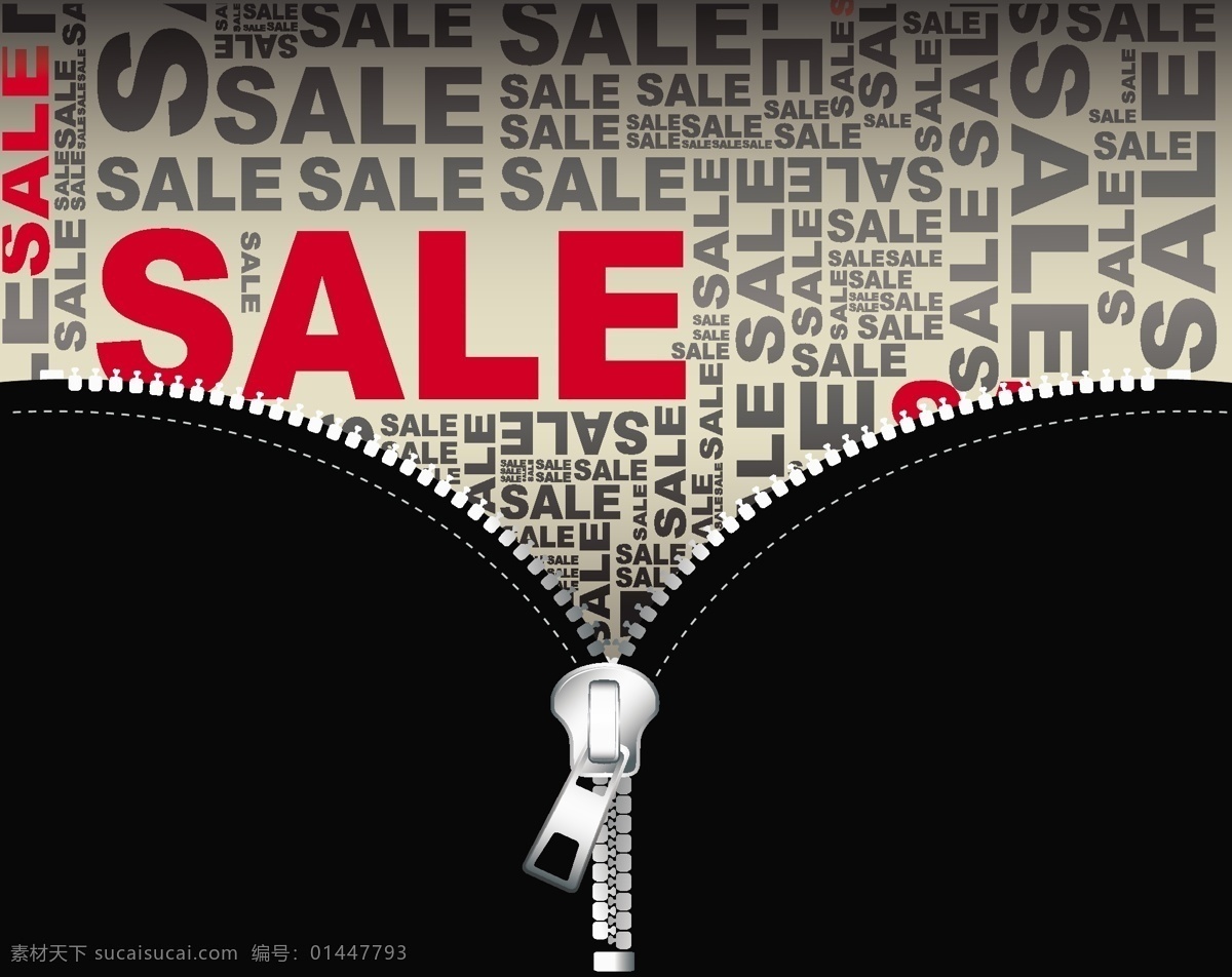 拉链矢量素材 拉链 链子 拉索 拉开 打开 衣服拉链 字母 sale 吊牌 标签 底纹 边框 背景 矢量素材 其他矢量 矢量
