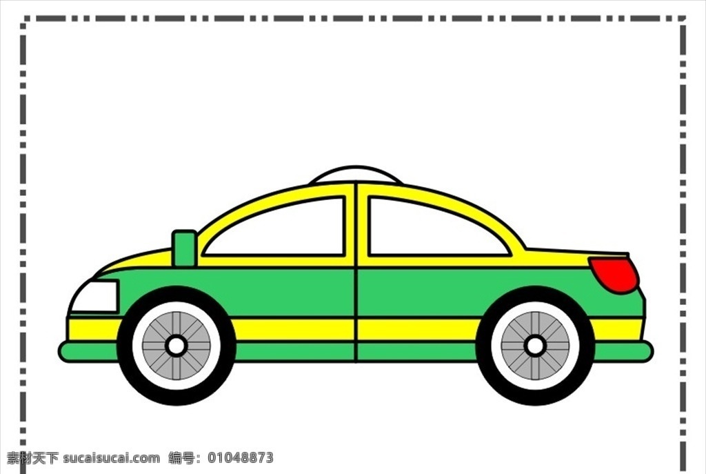 卡通出租车 卡通车 简笔画 矢量 交通工具 简图 儿童简笔画 漫画 卡通画 幼儿简笔画 卡通