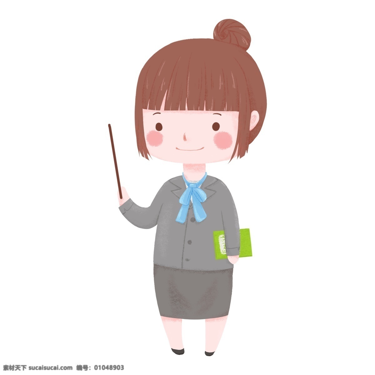 手绘 爱女 老师 免 抠 元素 卡通 可爱 女孩 装饰 时尚 免扣素材 透明素材 女老师