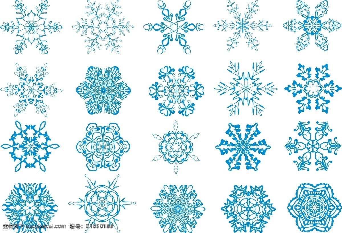 天气 相关 矢量 彩虹 闪电 太阳 雪花 雨水 云彩 矢量图 其他矢量图