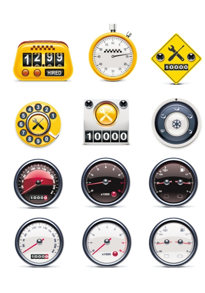 车仪表 汽车 速度 秒表 仪表 公里表 速度表 号盘 现代科技 交通工具
