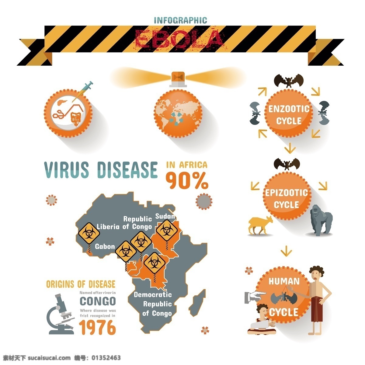 埃博拉 病毒 信息 图 信息图 传播途径 埃博拉病毒 传染源 ebola 矢量图