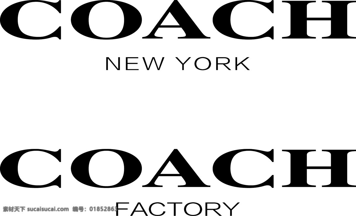 coach 标志 logo 奢侈品 大牌 企业 标识标志图标 矢量