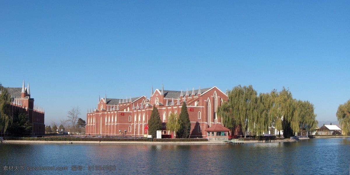 湖中 小岛 全景 图 风景 湖面 美丽 全景图 小道 生活 旅游餐饮