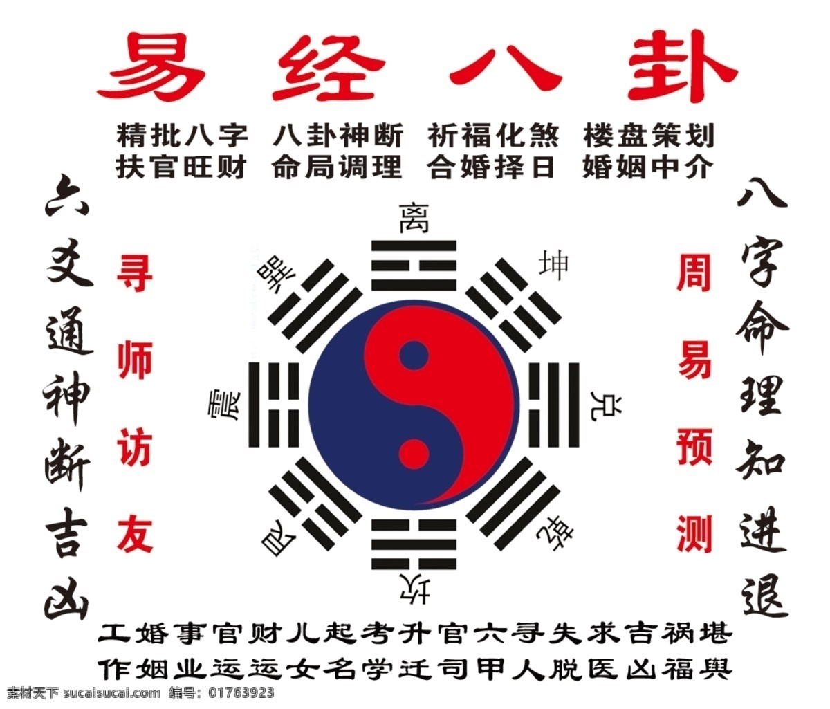 易经八卦 八卦 易经 算命 八字 太极 八卦图
