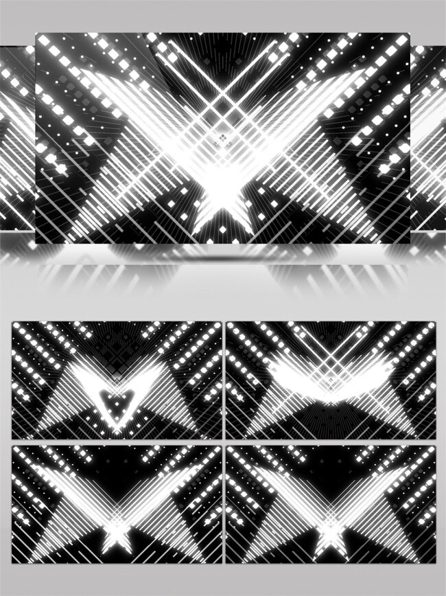 白色 三角 光束 动态 视频 激光 高清素材 唯美素材 光景素材