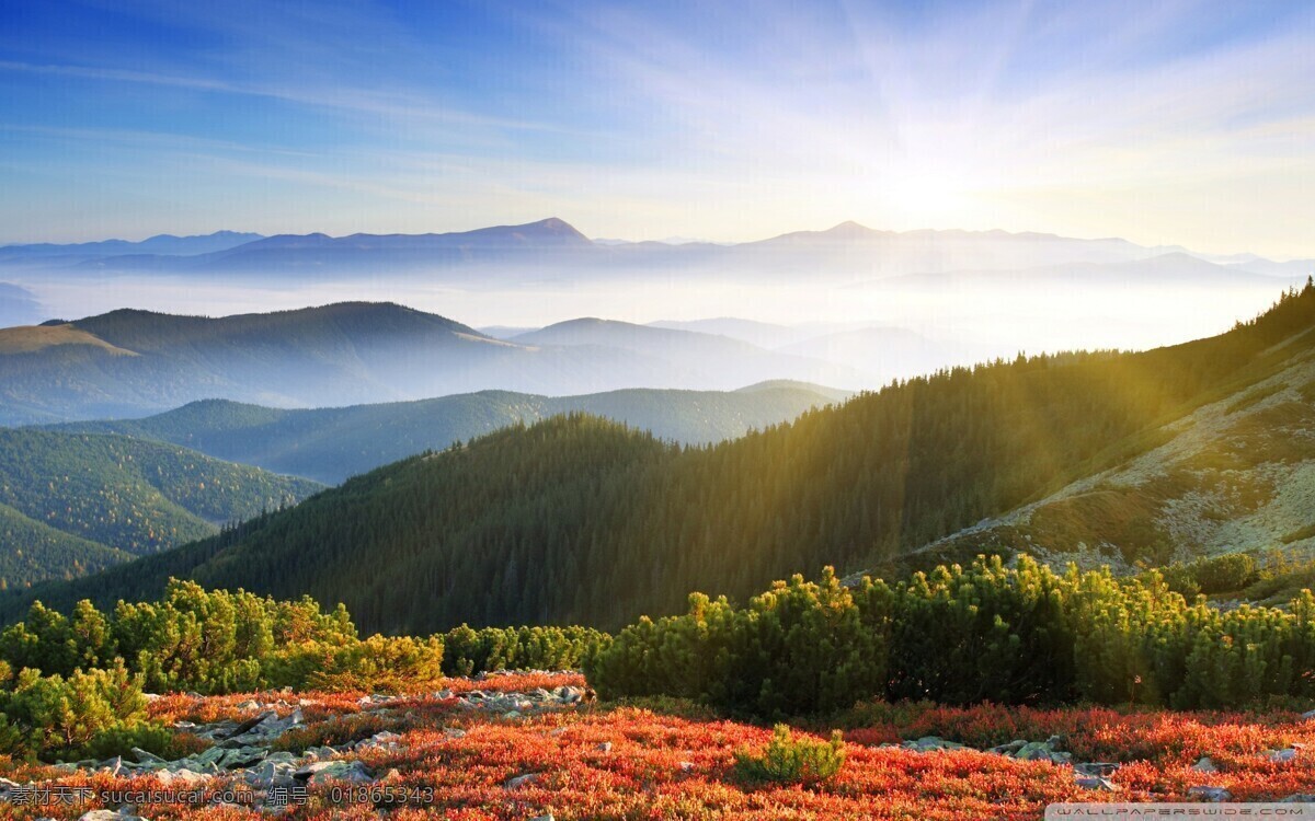 山峦免费下载 光芒 山峦 山脉摄影素材 风景 生活 旅游餐饮