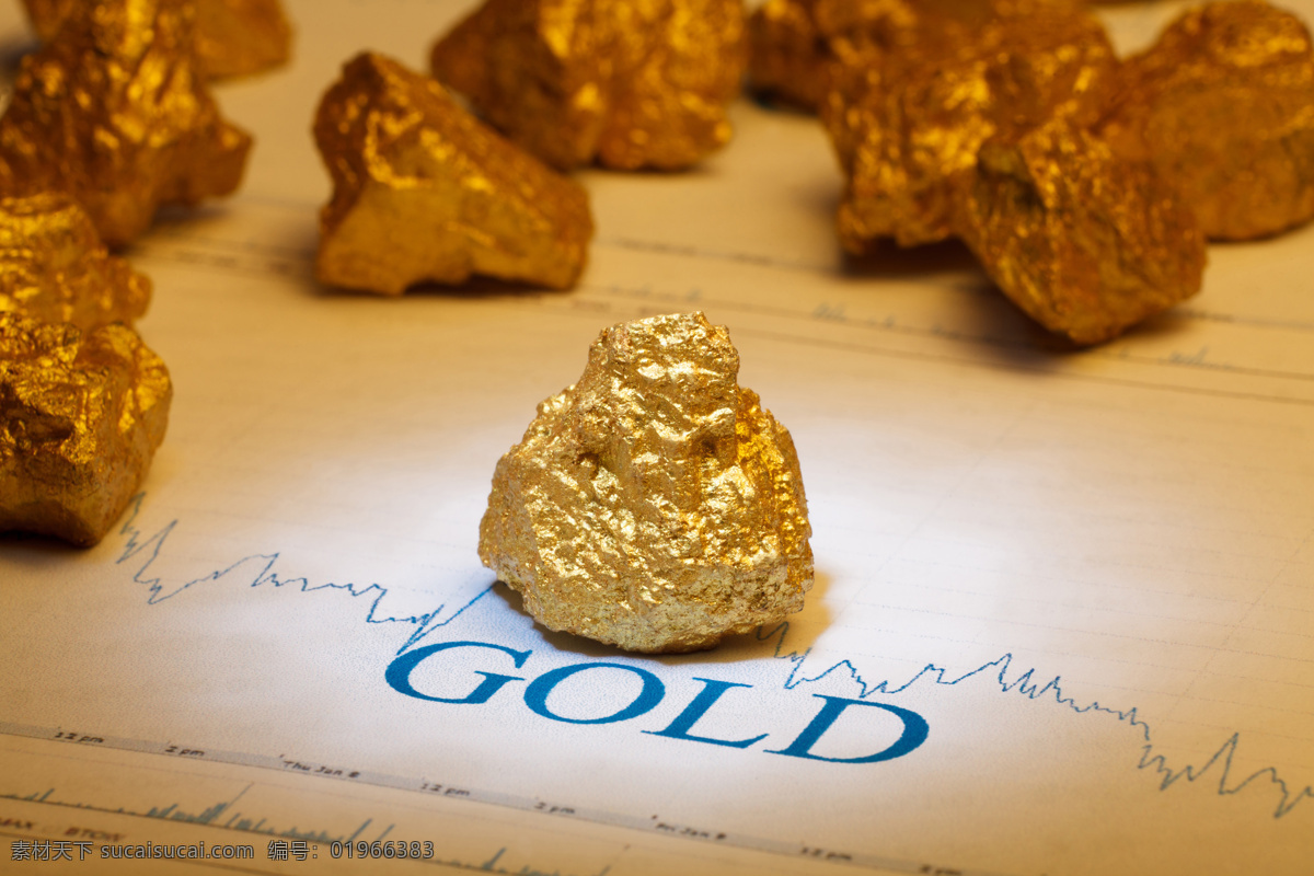 金矿 金子 称量 石块 石头 矿石 商务金融 金融货币