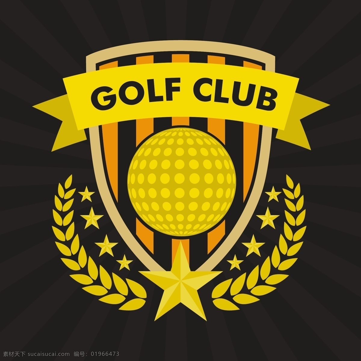 高尔夫 俱乐部 矢量 背景 图标 球 金色图标 俱乐部图标 高尔夫图标 金色 高尔夫俱乐部 golf