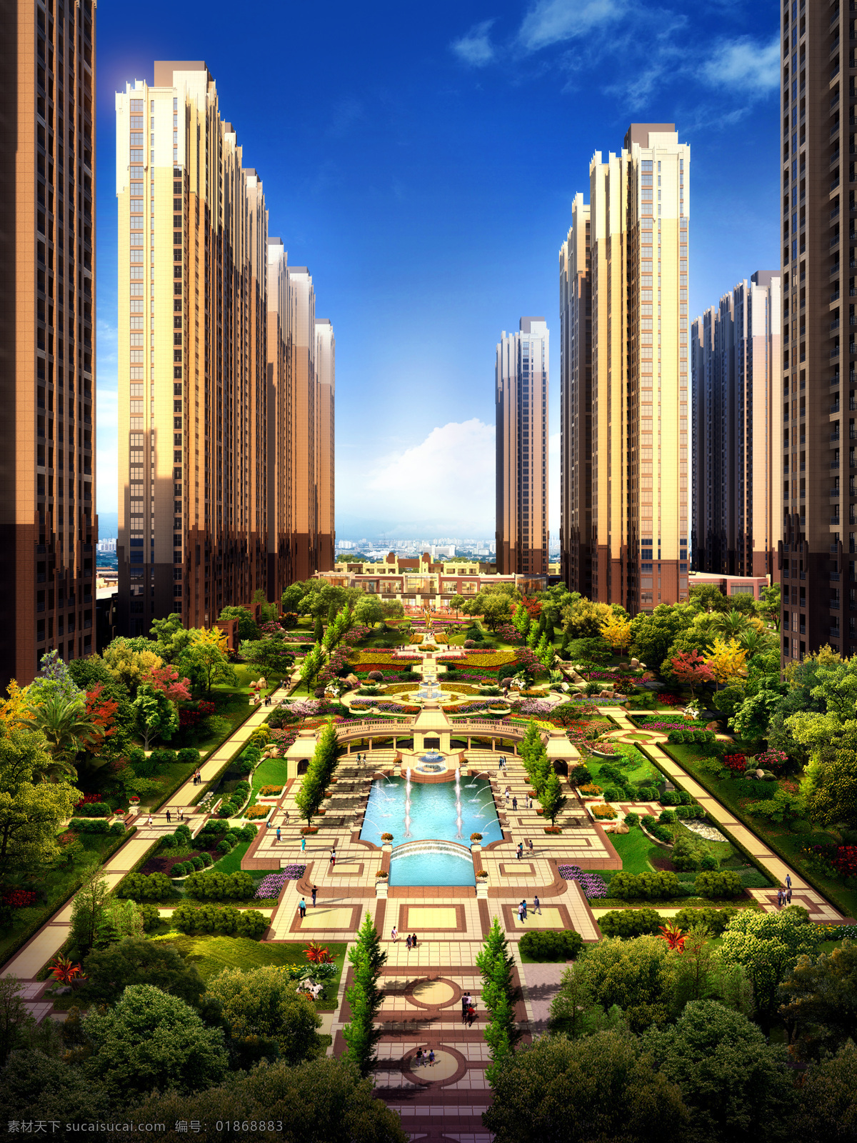 建筑设计 小区 住宅 住宅效果图 小区效果图 喷泉 蓝天 白云 地产效果 规划设计 树 绿化园林 园林 3d设计 3d效果图 建筑 房地产 模型 建筑模型 模型设计 高档小区 高端园林 绿值 园林设计 建筑园林 绿色 房地产全景 布局设计 园林效果图 法式园林 法式效果图 楼盘效果图 地产效果图 3d作品