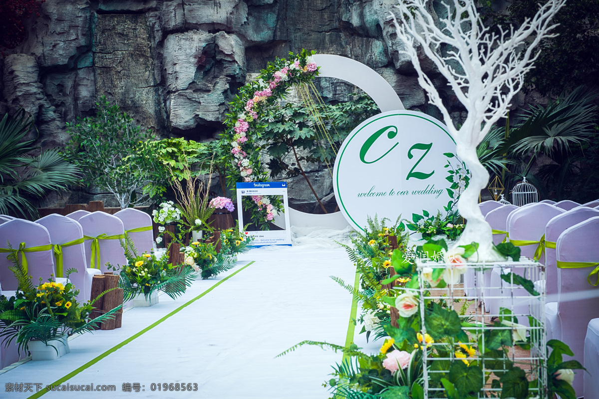 周口 生态园 婚礼 实景 婚庆主背景 婚礼现场 爱润婚庆 kt板造型 花艺装饰