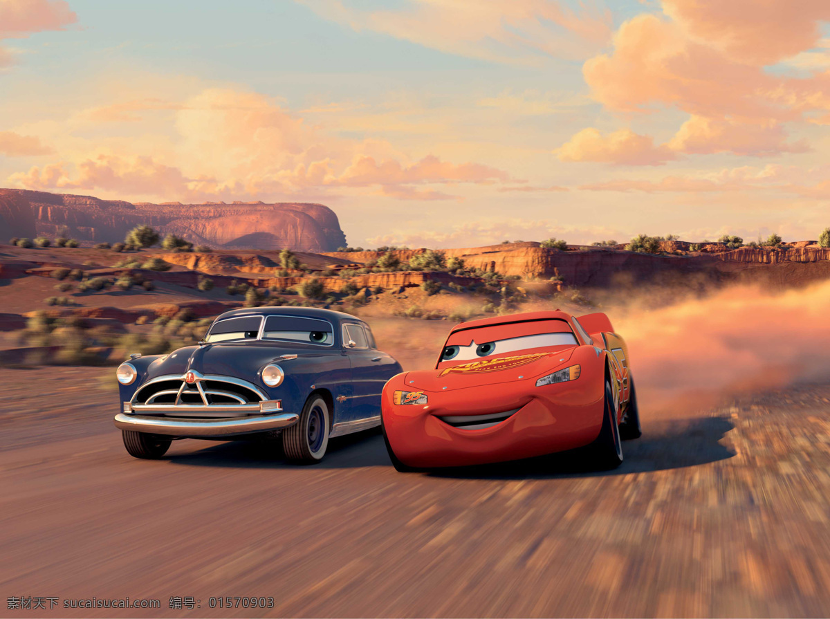 赛车总动员 飞车正传 闪电 麦坤 跑车 拖车 麦大叔 动画 剧照 迪士尼电影 pixar 动漫动画 动漫人物