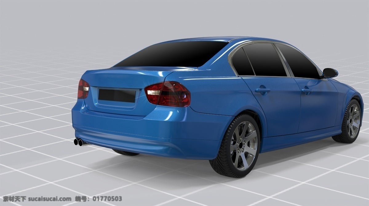 汽车模型 汽车 倒车 车尾 car 3d设计 3d作品