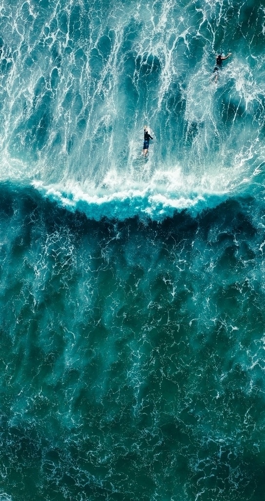 大海海浪 大海 海浪 游泳 浪花 潮水 俯拍 美图 自然景观 自然风景