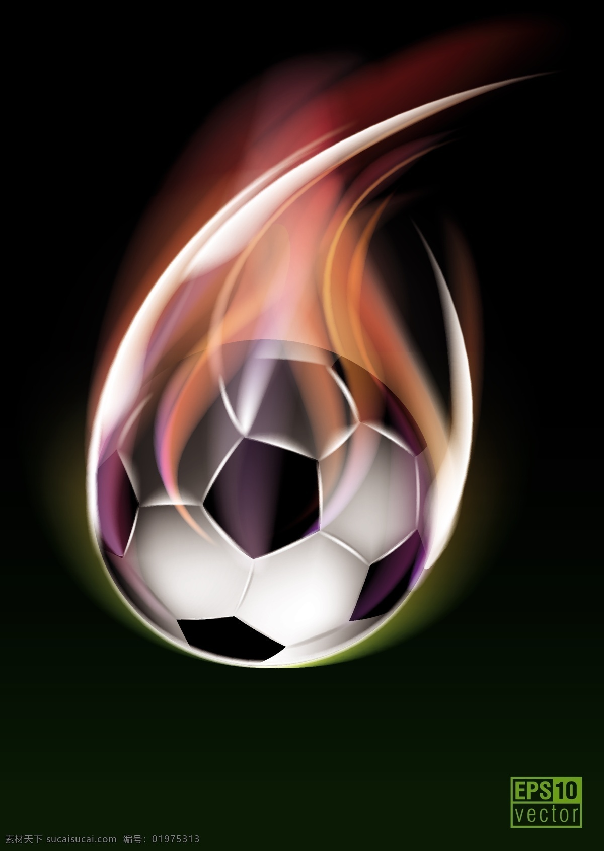 戴 着火 苗 足球 模板下载 火苗 世界杯 巴西 背景 体育运动 生活百科 矢量素材 黑色