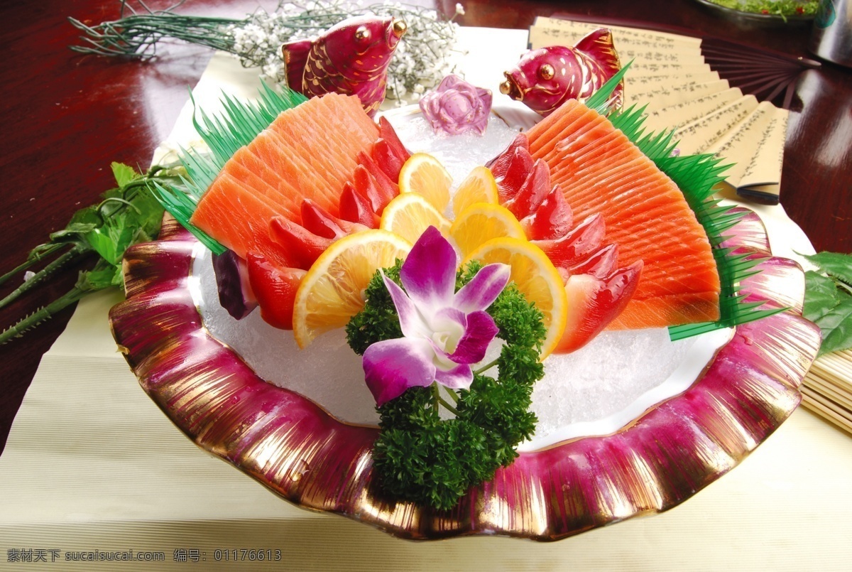 三文鱼 拼 北极 贝 北极贝 刺身 美食 美味 美食摄影 传统美食 餐饮美食