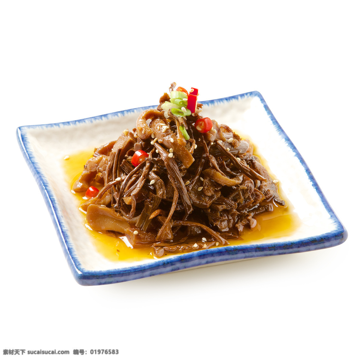 鸡蛋干茶树菇 凉菜 川味茶树菇 小菜 餐饮美食 传统美食