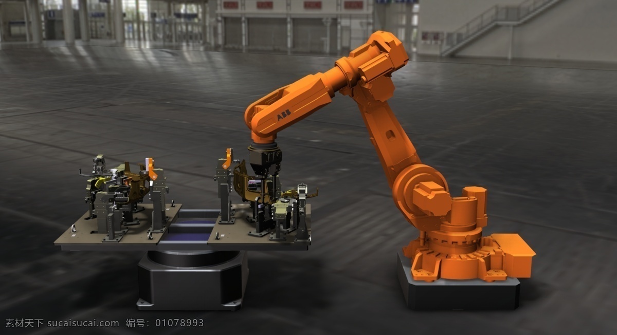 weldingstation 机器人 焊接 a3ncad 3d模型素材 电器模型